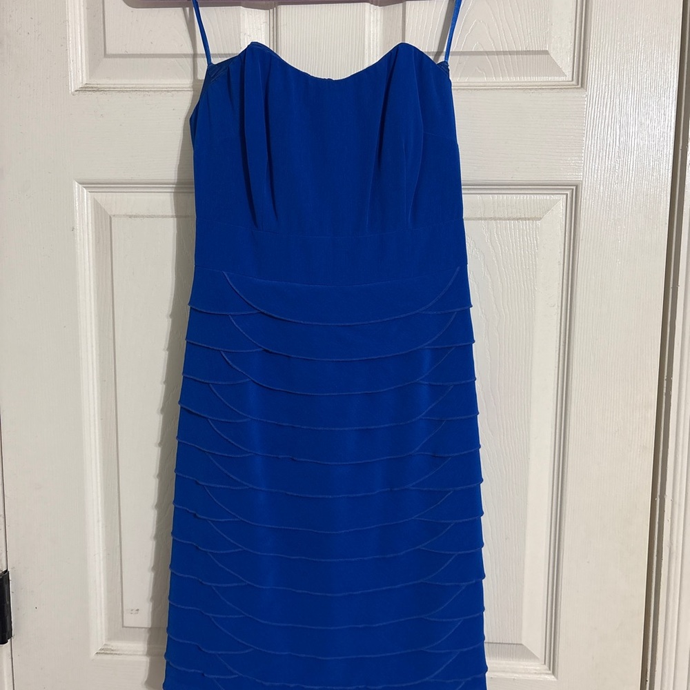 Gianni Bini Vibrant Blue Strapless Dress